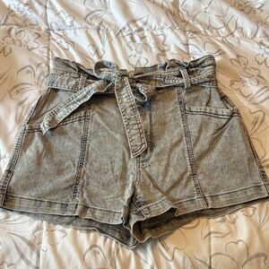 Universal Thread High Waist Gray Denim Shorts